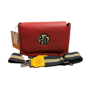 Loungefly Crossbody Bag Dragonball Z Series Faux Leather Purse Multicolor Strap